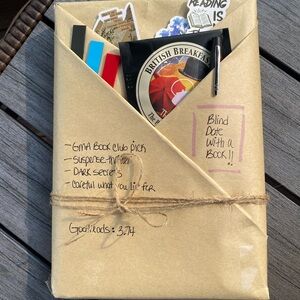 Blind Date with a Book Stickers and Pen